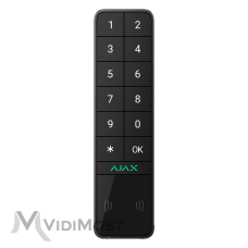 Бездротова вулична клавіатура Ajax KeyPad Outdoor чорна